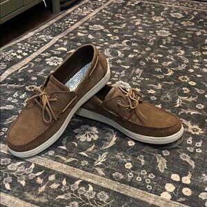 Abeo Tan Leather Boat Shoes